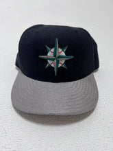 Vintage New Era Seattle Mariners Compass Logo Fitted Hat Sz. 7 1/4
