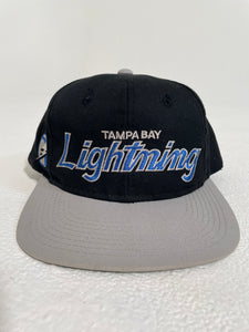 Vintage Tampa Bay Lightning Sports Specialties Script Snapback Hat