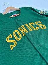 Seattle Supersonics Mesh Button Up Mitchell & Ness Jersey Sz. S-XL