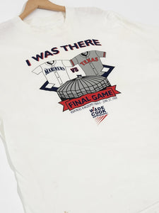 Vintage 1990's MLB Mariners Vs. Texas Kingdome Finale T-Shirt Sz. 2XL