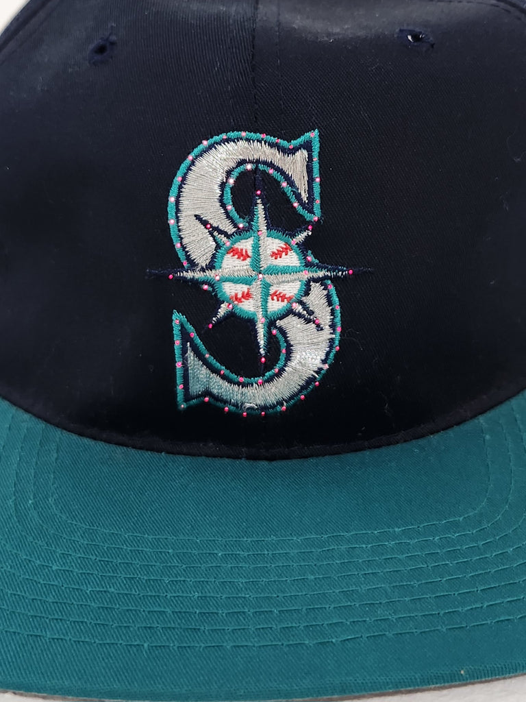 Vintage 1990's Seattle Mariners Compass Logo Snapback Hat