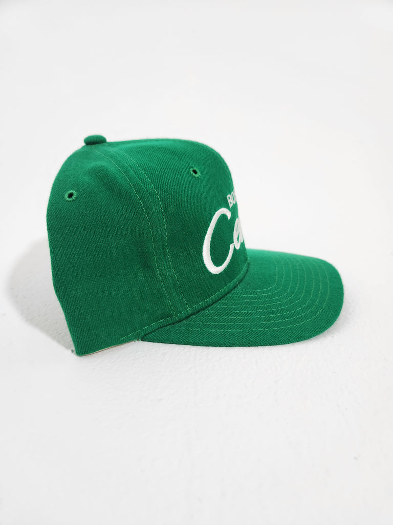 Vintage 80s Boston factory Celtics Sports Specialties Wool Snap Back Hat