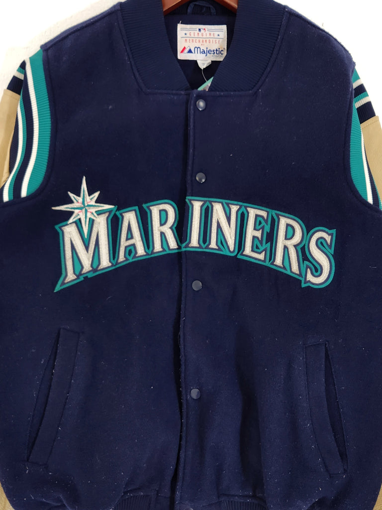 Maker of Jacket Fashion Jackets Seattle Mariners Safeco Field MLB 1999 Varsity