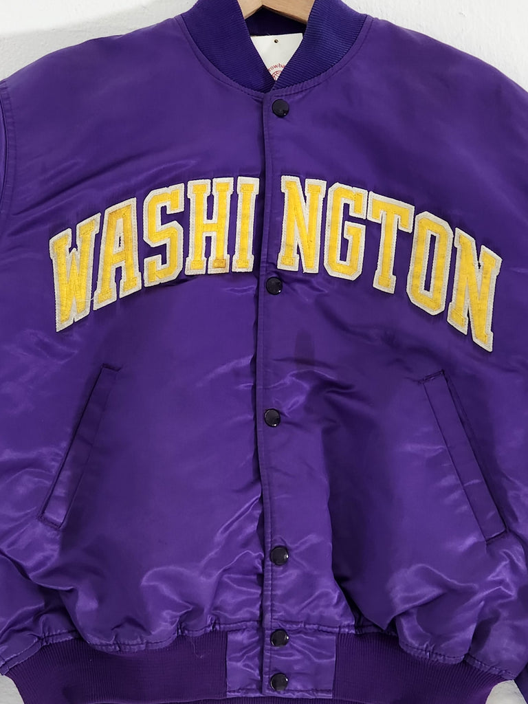 Vintage UW Huskies Starter Satin Jacket Sz. L