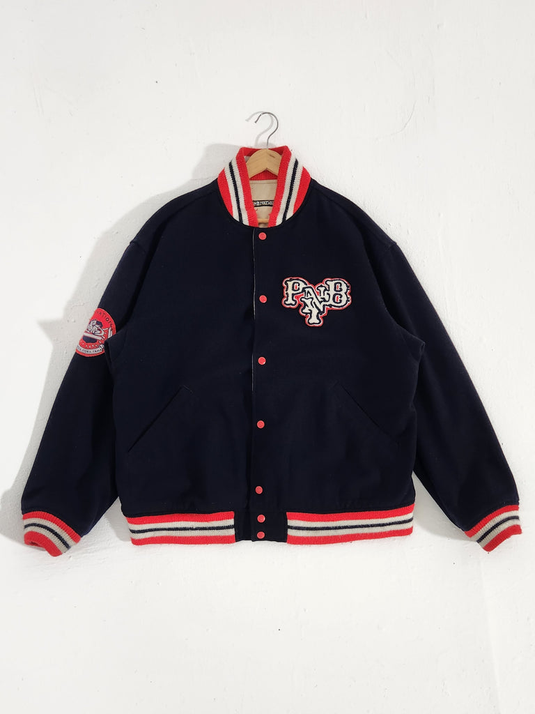 PnB Nation Black/Red Reversible Varsity Jacket Sz. XL