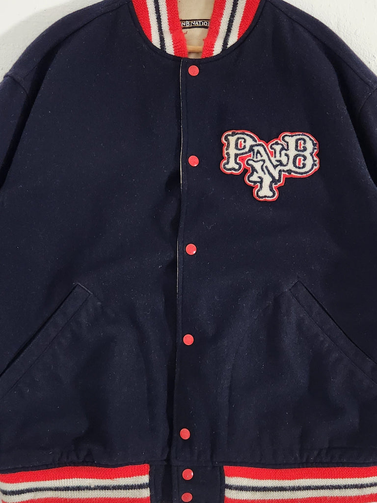 PnB Nation Black/Red Reversible Varsity Jacket Sz. XL