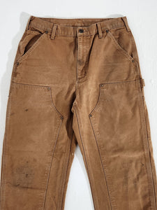 32x32 Painted Carhartt Brown Khaki Pants
