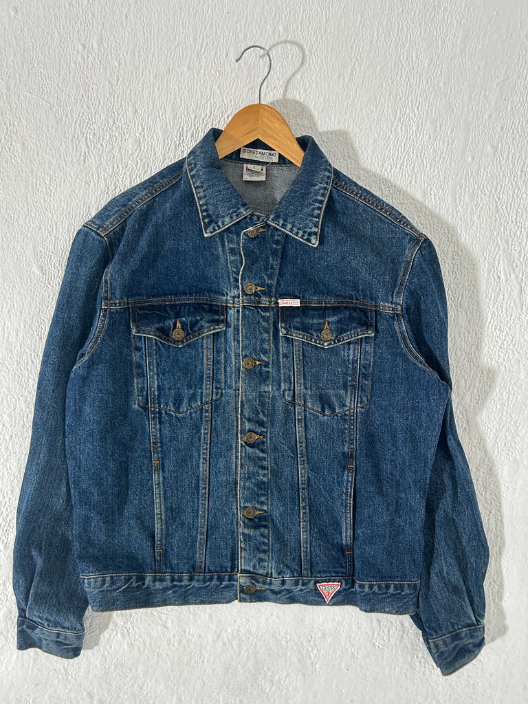 ジャケット・アウター OLD GUESS Half Zip Anorak denime y2k Y2K Guess Denim Jacket Free Shipping - The Vintage Twin