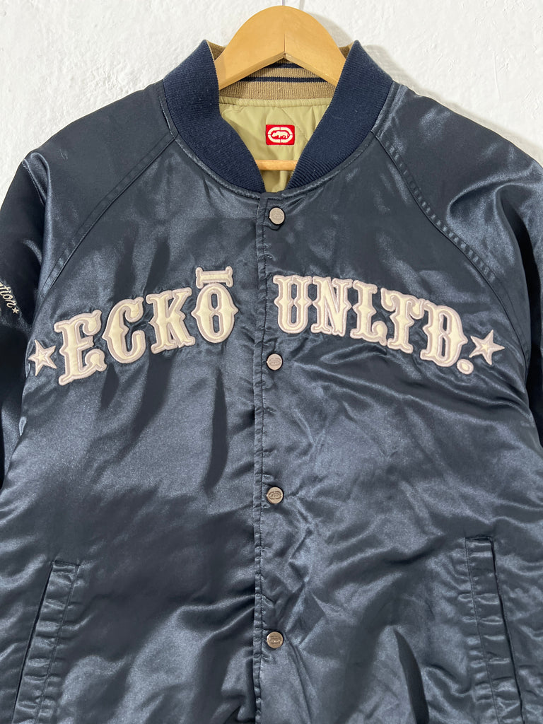 Y2K Ecko Unltd Reversible Bomber Jacket Sz. M