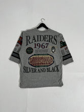 Vintage 1992 Oakland Raiders Silver & Black T-Shirt Sz. XL
