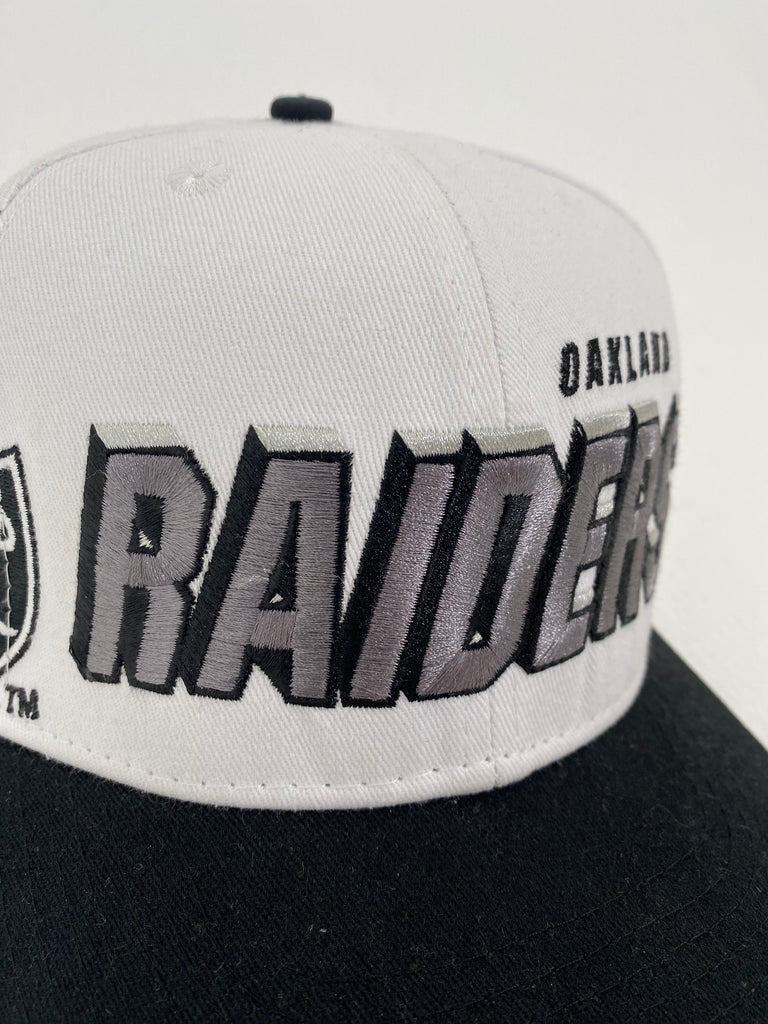 Vintage 90s Sports Specialties Oakland Raiders Snapback Block Logo