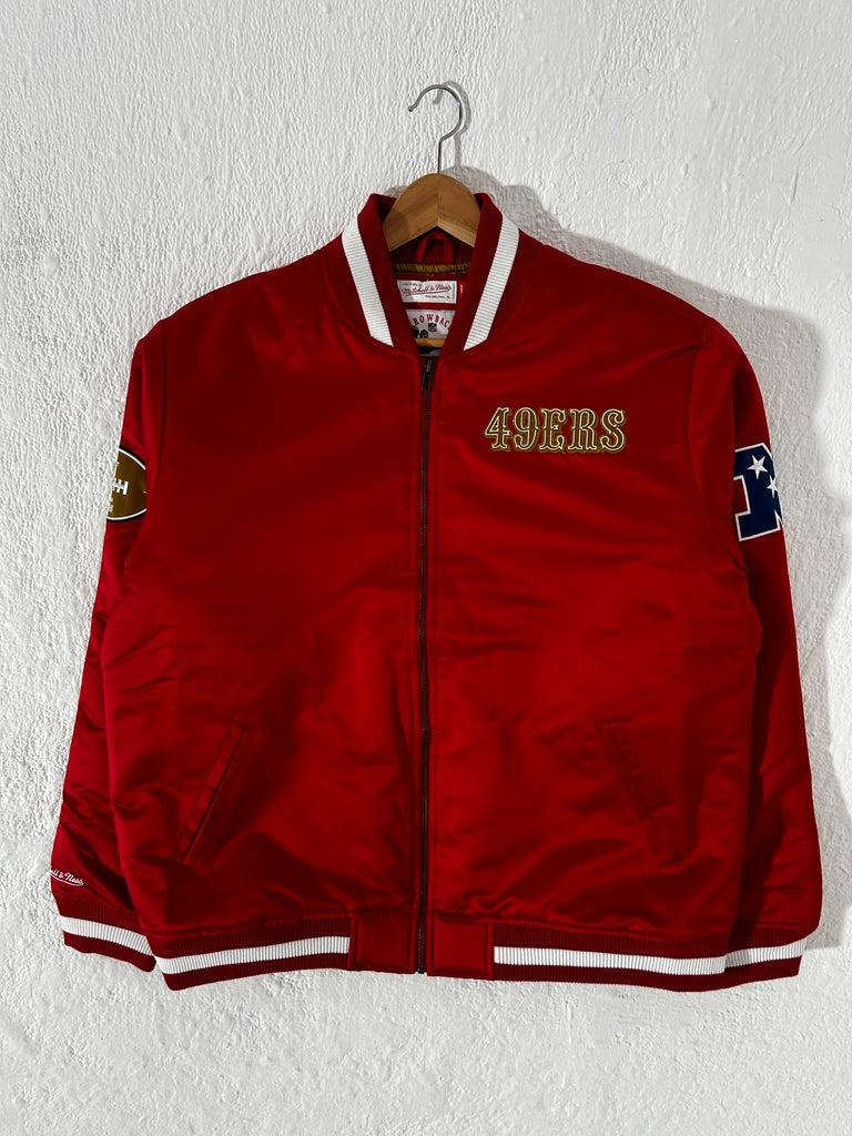 Retro Mitchell & Ness 49ers Satin Jacket Size 2XL – Throwbacksnw.com