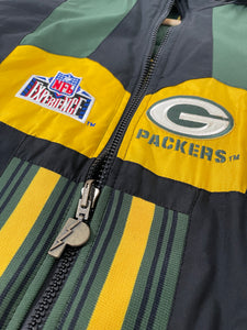Vintage Green Bay Packers Reversible Pro Player Puffer Jacket Sz. XL