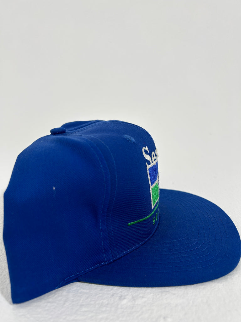 Vintage Seattle Seahawks Blue Hat Logo Snapback