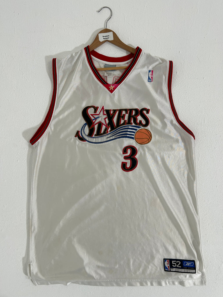 Vintage Allen Iverson Philadelphia 76ers Reebok NBA Jersey Sz. 2XL