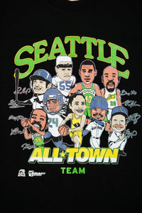 Alive & Well x TBNW "All-Town" Black Tee