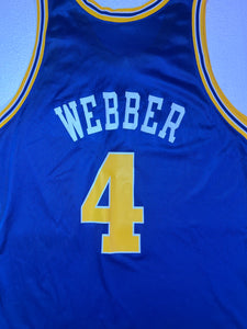 Vintage 1990's Chris Webber Golden State Warriors Jersey Sz. 44