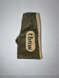 TBNW Custom 1of1 Corduroy Green Shorts