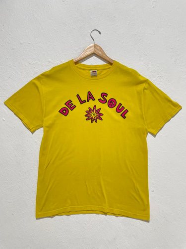 Vintage 1990's De La Soul Yellow Rap T-Shirt Sz. L