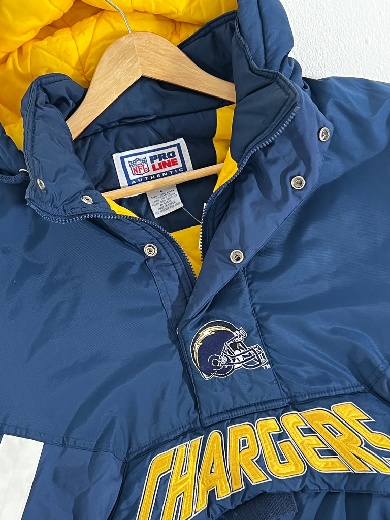 Vintage San Diego Chargers Starter Parka Football Jacket, Size L