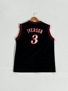 Vintage Y2K Allen Iverson Philadelphia 76ers Black Jersey Sz. XL (Y)