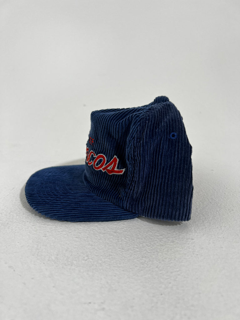 Rare Vintage Denver Broncos Corduroy Script Rope Hat (NEW