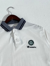 RS Vintage 2000s Seattle Mariners White Polo Shirt Sz. M