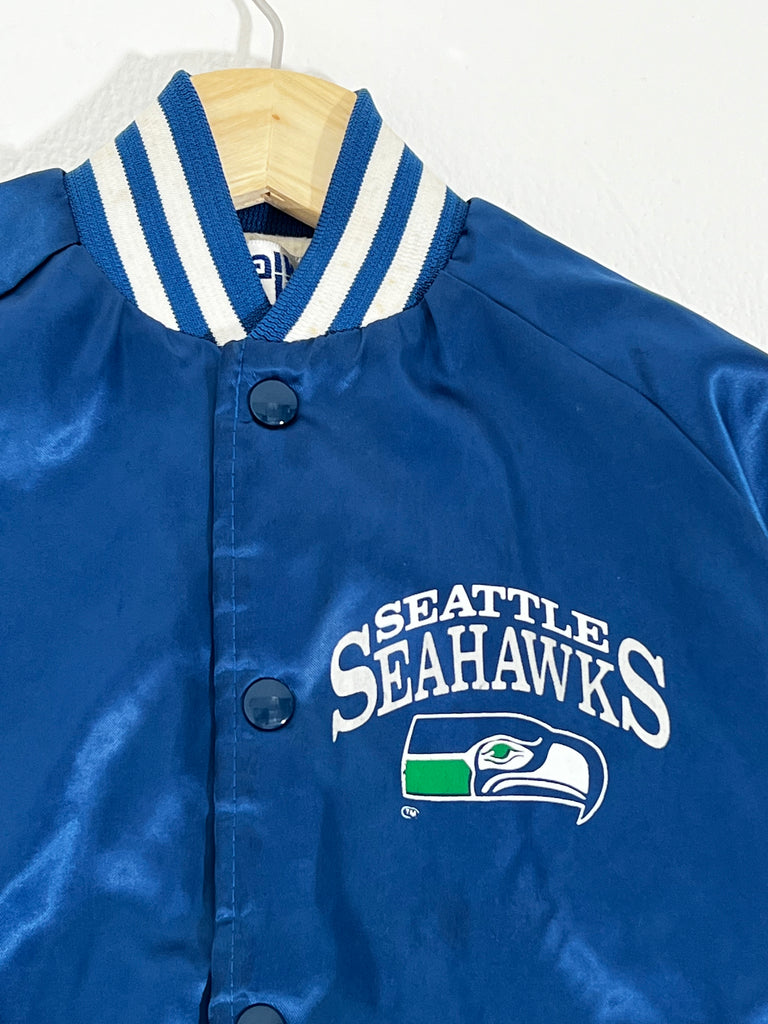 Vintage Youth Seattle Seahawks Chalkline Satin Jacket Sz. 10-12