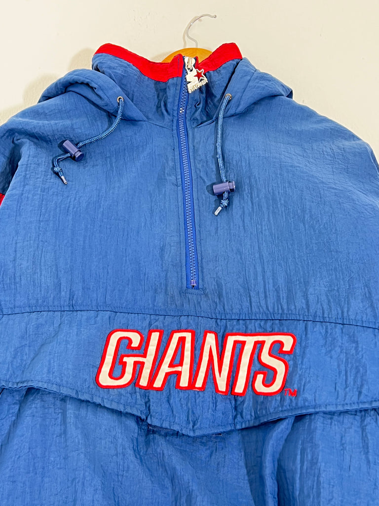 Vintage New York Giants Starter Puffer Jacket XL 80s NFL Full Zip Down  Insulated