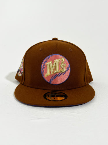 New Era Seattle Mariners Brown Fitted Hat Sz. 7 7/8