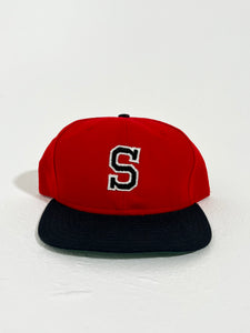 Vintage New Era Seattle "S" Red Snapback Hat