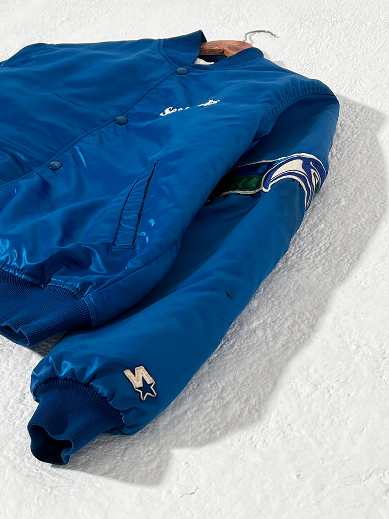 Vintage Seattle Seahawks Blue Starter Satin Jacket Sz. L
