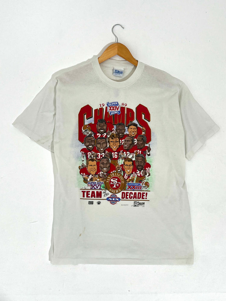 Vintage SF 49ers 1989 Caricature T-shirt NWT NFL Football San Francisco –  For All To Envy