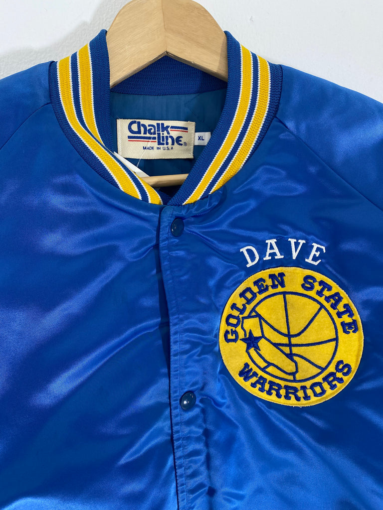 Vintage 1980’s Chalk Line Golden State Warriors Satin Jacket Sz. XL ...