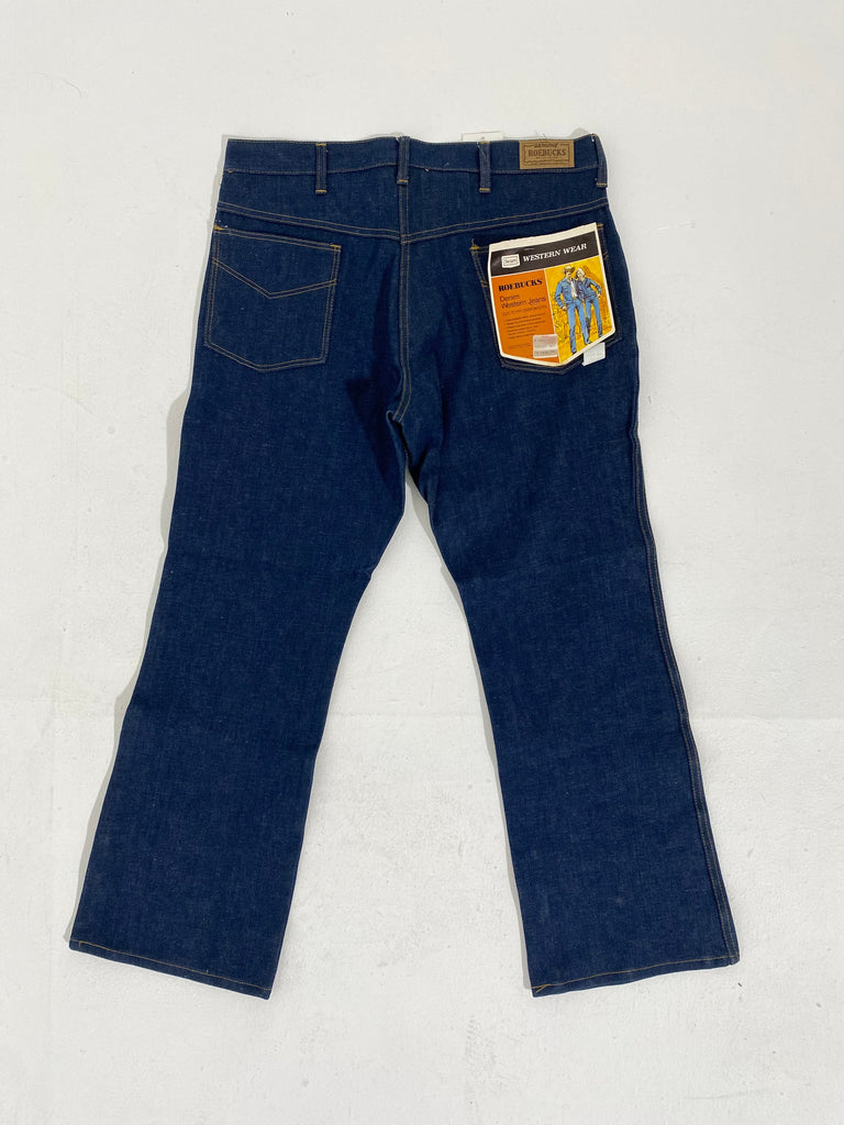 Vintage 1970's Sears Roebucks Denim Jeans Sz. 38x34