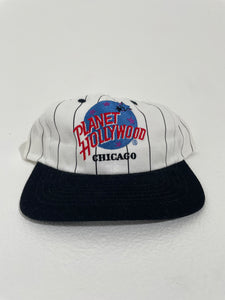 Vintage 1990's Pinstripe Planet Hollywood "Chicago" Snapback Hat