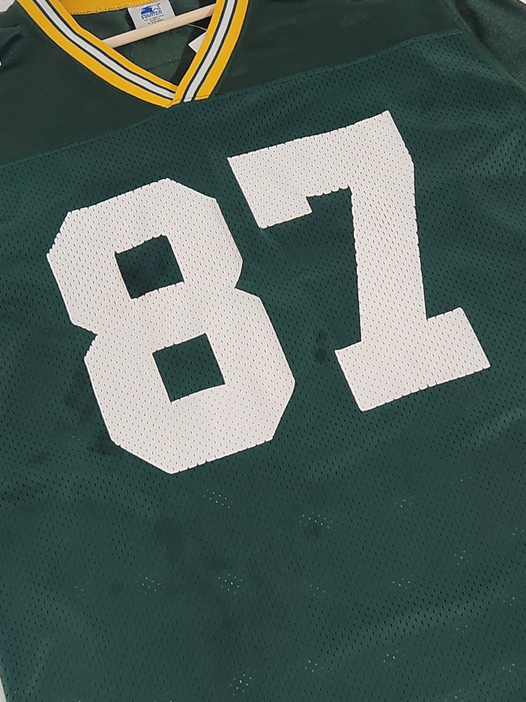 1992-96 GREEN BAY PACKERS BROOKS #87 STARTER JERSEY (HOME) XL