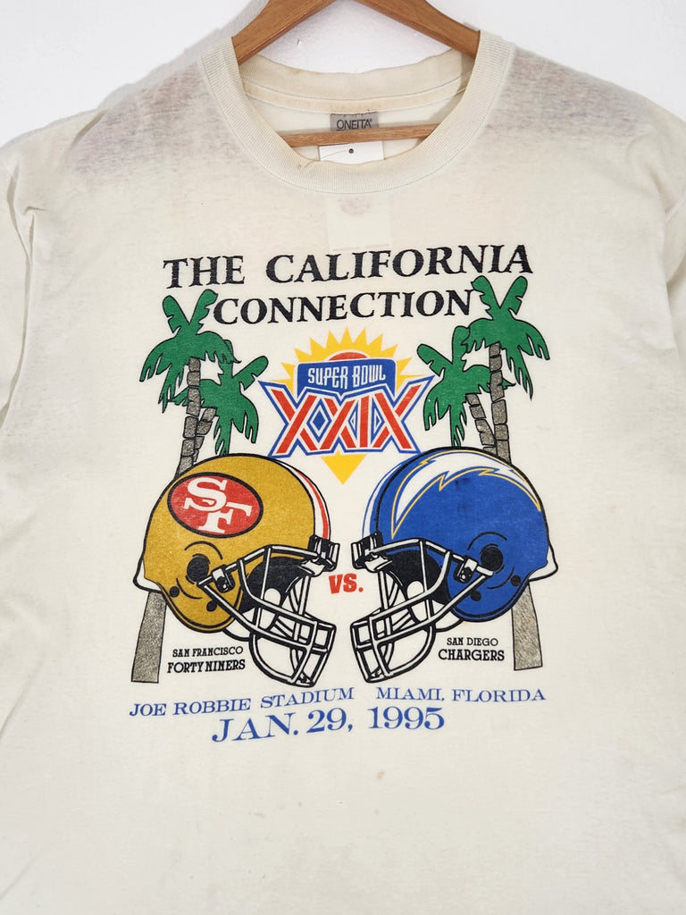 Vintage 1995 Chargers vs 49ers Super Bowl NFL Shirt Unisex