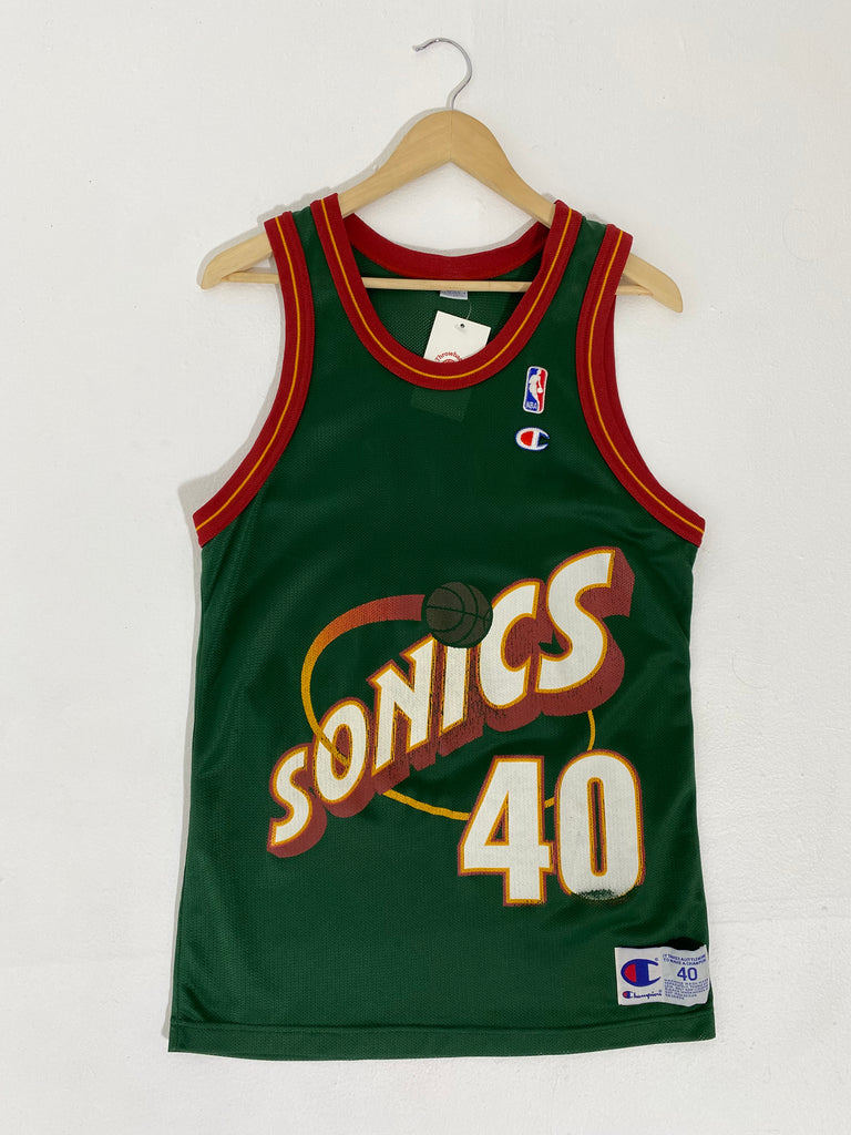 Vintage Mid 1990's Seattle Super Sonics 'Shawn Kemp' Champion Jersey S