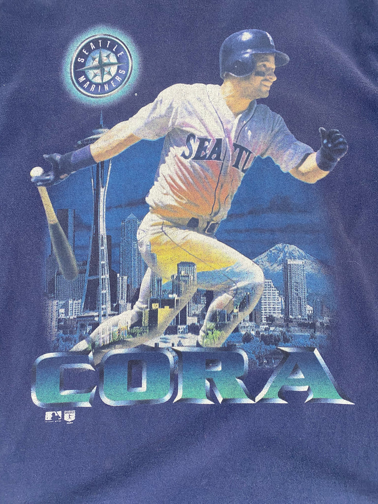 Vintage 90s Seattle Mariners Joey Cora #28 Joy Athletic Medium MLB Shirt