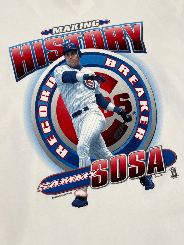 SAMMY SOSA  Chicago White Sox 1990 Majestic Throwback Away