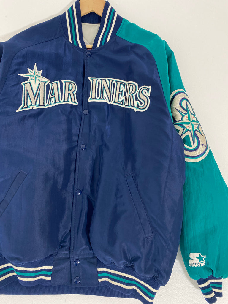 Vintage Starter (Diamond Collection) - Seattle Mariners Satin Jacket 1990s X-Large