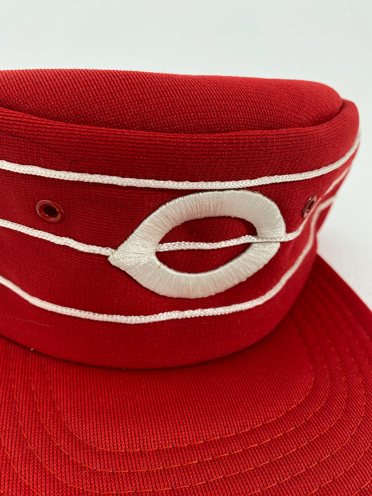 Red Adjustable Pillbox Hat