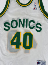 Vintage 1990's Seattle Supersonics 'Shawn Kemp' White Champion Jersey Sz. 40 (M)