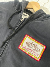 Y2k Obey Hooded Jacket Black Sz. L