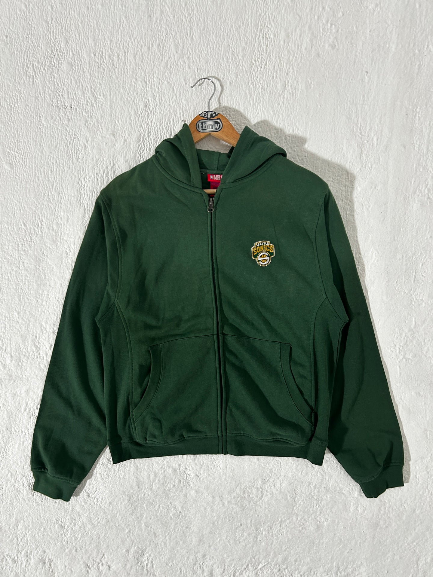 Seattle Supersonics Zip-Up Hoodie Sz. L