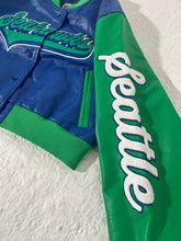 Brand New Seattle Seahawks Women's Crop Leather jacket