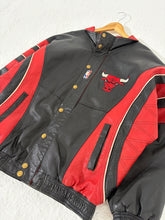 Vintage Starter Chicago Bulls Leather Jacket Size L