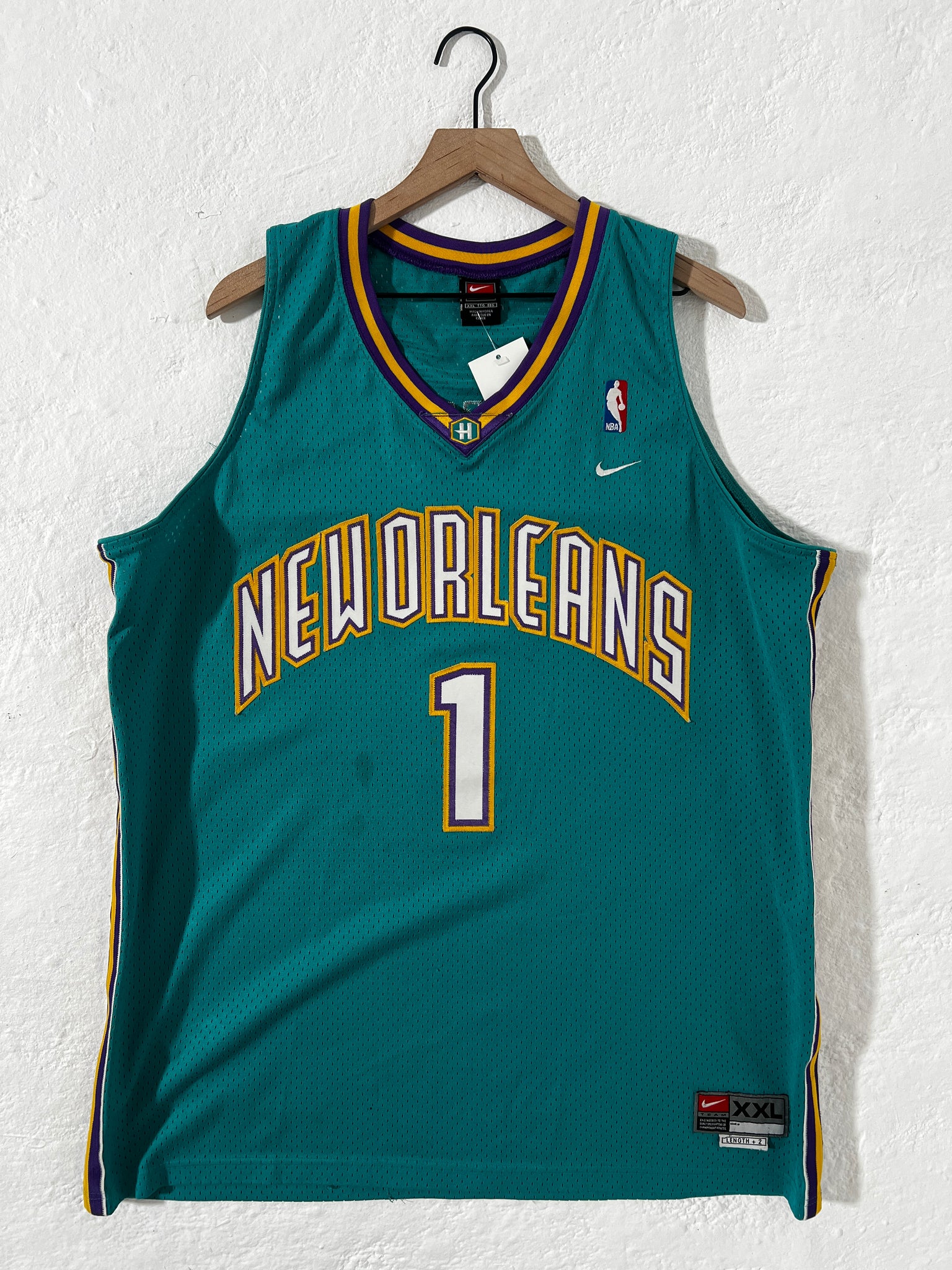 Vintage New Orleans Hornets Anthony Davis NBA Nike Jersey Sz. XXL