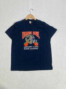 Vintage 1985 UW Huskies Orange Bowl T-Shirt Sz. XL